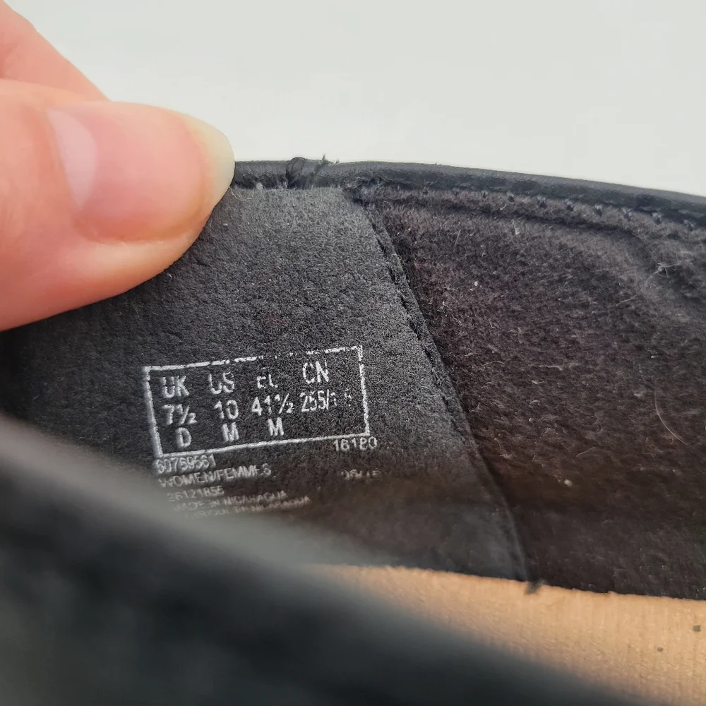 Clarks Collections Soft Cushions Black Slip-on Size 10